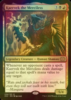 画像1: [FOIL] 無慈悲なる者ケアヴェク/Kaervek the Merciless 【英語版】 [2X2-金R]