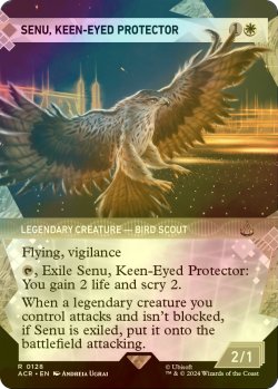 画像1: [FOIL] 鋭い目の守護者、セヌ/Senu, Keen-Eyed Protector (ショーケース版) 【英語版】 [ACR-白R]