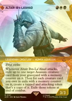 画像1: [FOIL] アルタイル・イブン・ラ・アハド/Altair Ibn-La'Ahad (ショーケース版) 【英語版】 [ACR-金MR]