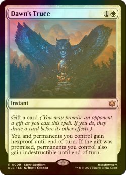 画像1: [FOIL] 薄暮の休戦/Dawn's Truce 《特価品》 【英語版】 [BLB-白R]