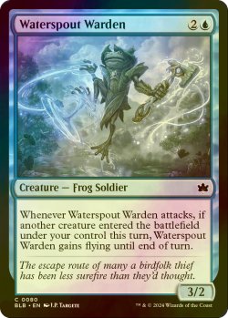 画像1: [FOIL] 竜巻の番人/Waterspout Warden 【英語版】 [BLB-青C]