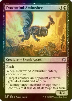 画像1: [FOIL] 風下の伏兵/Downwind Ambusher 【英語版】 [BLB-黒U]