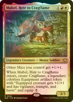 画像1: [FOIL] 岩山炎の後継者、メイブル/Mabel, Heir to Cragflame 【英語版】 [BLB-金R]