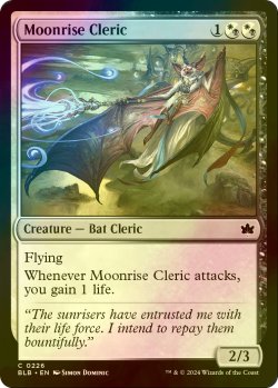 画像1: [FOIL] 月の出の僧侶/Moonrise Cleric 【英語版】 [BLB-金C]