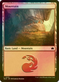 画像1: [FOIL] 山/Mountain No.375 【英語版】 [BLB-土地C]