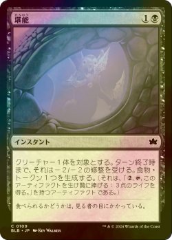 画像1: [FOIL] 堪能/Savor 【日本語版】 [BLB-黒C]