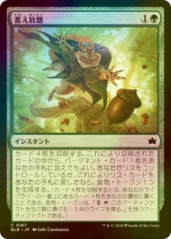 画像1: [FOIL] 蓄え放題/Cache Grab 【日本語版】 [BLB-緑C]