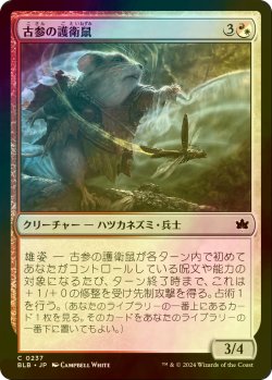 画像1: [FOIL] 古参の護衛鼠/Veteran Guardmouse 【日本語版】 [BLB-金C]