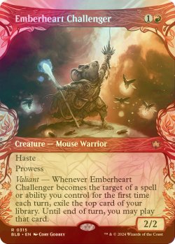 画像1: [FOIL] 熾火心の挑戦者/Emberheart Challenger (ショーケース版) 《特価品》 【英語版】 [BLB-赤R]