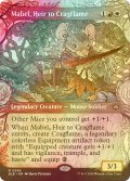 [FOIL] 岩山炎の後継者、メイブル/Mabel, Heir to Cragflame (ショーケース版) 【英語版】 [BLB-金R]