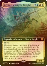 [FOIL] マリーゴールドの騎士、アーサー/Arthur, Marigold Knight (拡張アート版) 【英語版】 [BLC-金MR]