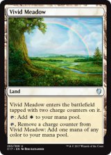 鮮烈な草地/Vivid Meadow 【英語版】 [C17-土地U]