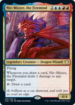 画像1: 火想者ニヴ＝ミゼット/Niv-Mizzet, the Firemind 【英語版】 [C20-金R]