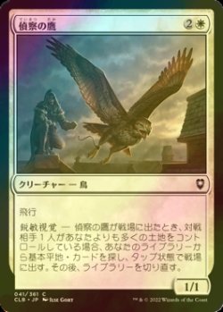 画像1: [FOIL] 偵察の鷹/Scouting Hawk 【日本語版】 [CLB-白C]