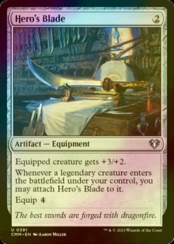 画像1: [FOIL] 英雄の刃/Hero's Blade 【英語版】 [CMM-灰U]