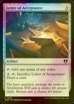 画像1: [FOIL] 合格通知/Letter of Acceptance 【英語版】 [CMM-灰C]