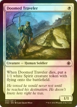 画像1: [FOIL] 宿命の旅人/Doomed Traveler 【英語版】 [CN2-白C]