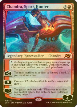 画像1: [FOIL] 灯を追う者、チャンドラ/Chandra, Spark Hunter 【英語版】 [DFT-赤MR]