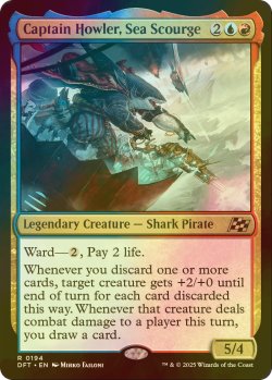 画像1: [FOIL] 海の災い魔、ハウラー船長/Captain Howler, Sea Scourge 【英語版】 [DFT-金R]