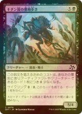 [FOIL] キチン質の墓地歩き/Chitin Gravestalker 【日本語版】 [DFT-黒C]