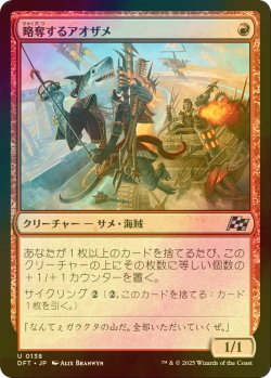 画像1: [FOIL] 略奪するアオザメ/Marauding Mako 【日本語版】 [DFT-赤U]