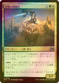 画像1: [FOIL] 歴戦の獣騎兵/Veteran Beastrider 【日本語版】 [DFT-金U]