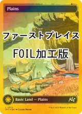 [FOIL] 平地/Plains No.512 (全面アート版・ファーストプレイス・フォイル仕様) 【英語版】 [DFT-土地C]