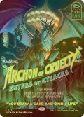 [FOIL] 残虐の執政官/Archon of Cruelty (全面アート版) 【英語版】 [DSC-黒P]