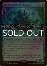 [FOIL] フラッドピットの大主/Overlord of the Floodpits ● (日本産ブースター版) 【英語版】 [DSK-青MR]