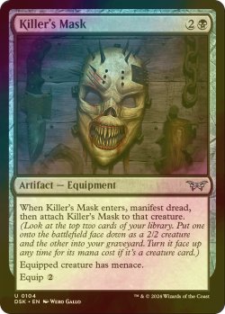 画像1: [FOIL] 殺人鬼の仮面/Killer's Mask 【英語版】 [DSK-黒U]