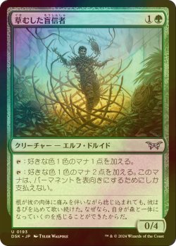 画像1: [FOIL] 草むした盲信者/Overgrown Zealot 【日本語版】 [DSK-緑U]