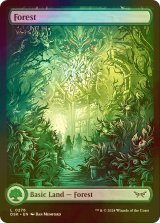 [FOIL] 森/Forest (全面アート版) 【英語版】 [DSK-土地C]