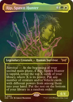 画像1: [FOIL] 落とし子狩り、リップ/Rip, Spawn Hunter (全面アート・海外産ブースター版) 【英語版】 [DSK-金R]