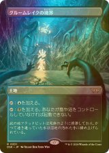 [FOIL] グルームレイクの境界/Gloomlake Verge (全面アート・海外産ブースター版) 【日本語版】 [DSK-土地R]