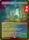 [FOIL] フラッドファームの境界/Floodfarm Verge (全面アート・海外産ブースター版) 【英語版】 [DSK-土地R] (予約Z)