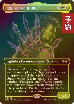 画像1: [FOIL] 落とし子狩り、リップ/Rip, Spawn Hunter (全面アート・海外産ブースター版) 【英語版】 [DSK-金R] (予約Z)