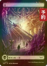 [FOIL] 沼/Swamp (全面アート版) 【日本語版】 [DSK-土地C] (予約Z)