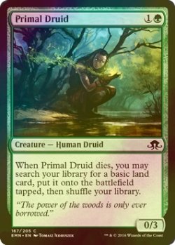 画像1: [FOIL] 原初のドルイド/Primal Druid 【英語版】 [EMN-緑C]