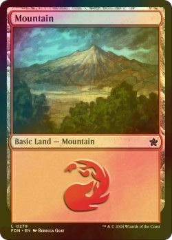 画像1: [FOIL] 山/Mountain No.279 【英語版】 [FDN-土地C]