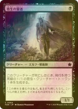 画像1: [FOIL] 寄生の賢者/Infestation Sage 【日本語版】 [FDN-黒C]