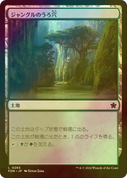 画像1: [FOIL] ジャングルのうろ穴/Jungle Hollow 【日本語版】 [FDN-土地C]