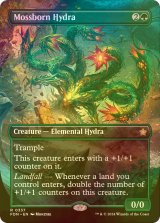 [FOIL] 苔生まれのハイドラ/Mossborn Hydra (全面アート版) 【英語版】 [FDN-緑R]