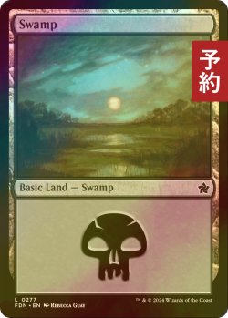 画像1: [FOIL] 沼/Swamp No.277 【英語版】 [FDN-土地C] (予約B)