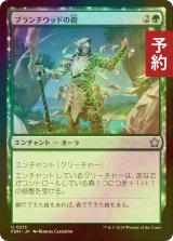 [FOIL] ブランチウッドの鎧/Blanchwood Armor 【日本語版】 [FDN-緑U] (予約B)