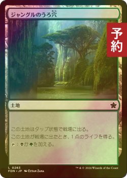 画像1: [FOIL] ジャングルのうろ穴/Jungle Hollow 【日本語版】 [FDN-土地C] (予約B)