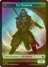 [FOIL] エルフ・戦士/ELF WARRIOR 【英語版】 [FDN-トークン]