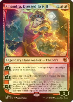 画像1: [FOIL] 勝負服纏い、チャンドラ/Chandra, Dressed to Kill (海外産ブースター版) 【英語版】 [INR-赤MR]