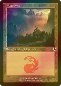 画像1: [FOIL] 山/Mountain No.294 (旧枠) 【英語版】 [INR-土地C]