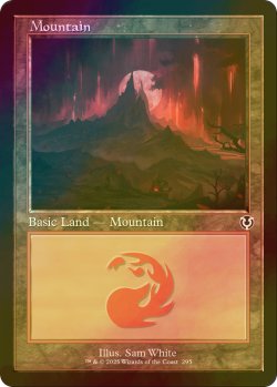 画像1: [FOIL] 山/Mountain No.295 (旧枠) 【英語版】 [INR-土地C]