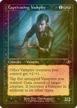 画像1: [FOIL] 蟲惑的な吸血鬼/Captivating Vampire (旧枠) 【英語版】 [INR-黒R]